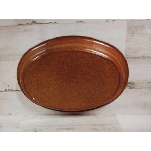 Caduceus Brown/Tan Bowl Platter‎  Great For Fruit Or Bread - Picture 5 of 16
